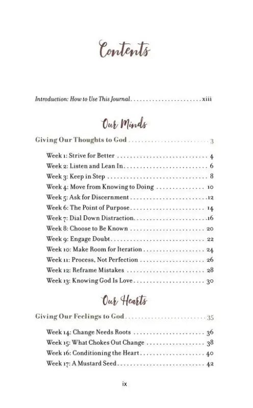 The Weekly Habits Project: A Challenge to Journal Reflect and Make Tiny Changes for Big Results - Journals