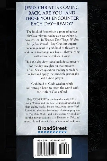 Think on These Things: Wisdom for Life from Proverb Devotional - Devotionals book cover