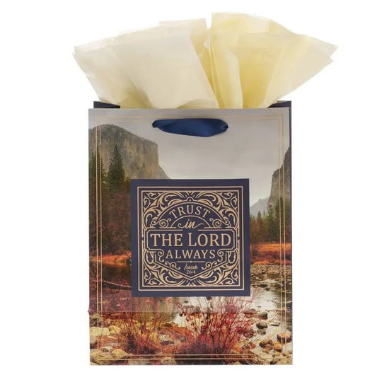 Trust in the LORD Always Medium Gift Bag - Isaiah 26:4 - Gift Bags