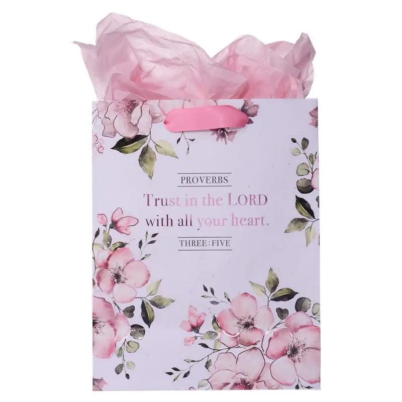 “Trust in the Lord” Medium Gift Bag – Proverbs 3:5 - Gift Bags
