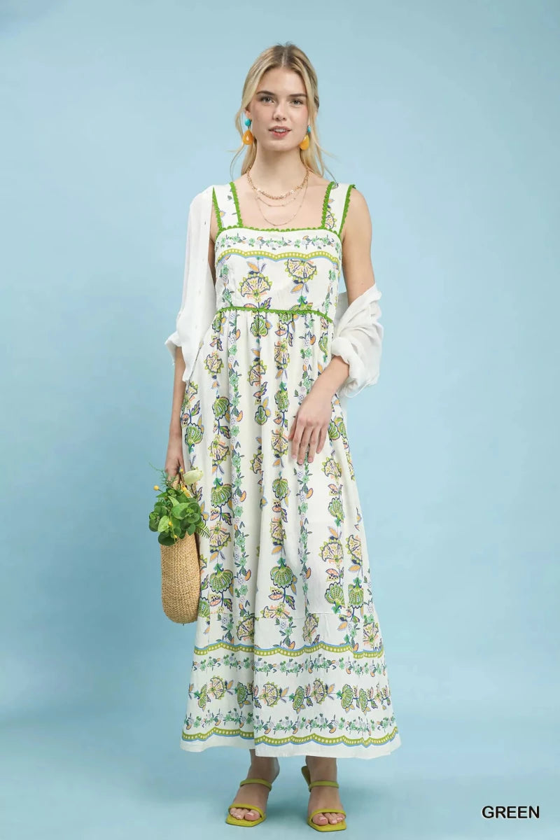 Umgee Floral Print Tiered Midi Dress | Dresses | 1