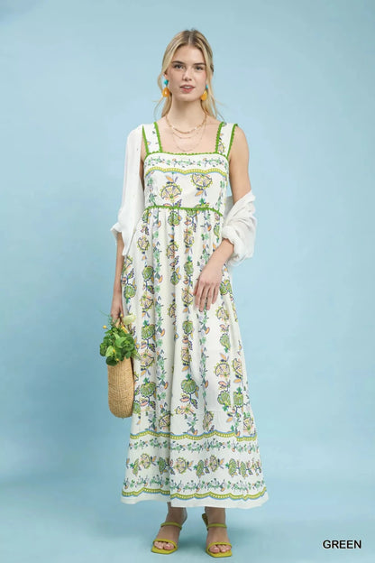 Umgee Floral Print Tiered Midi Dress | Dresses | 1