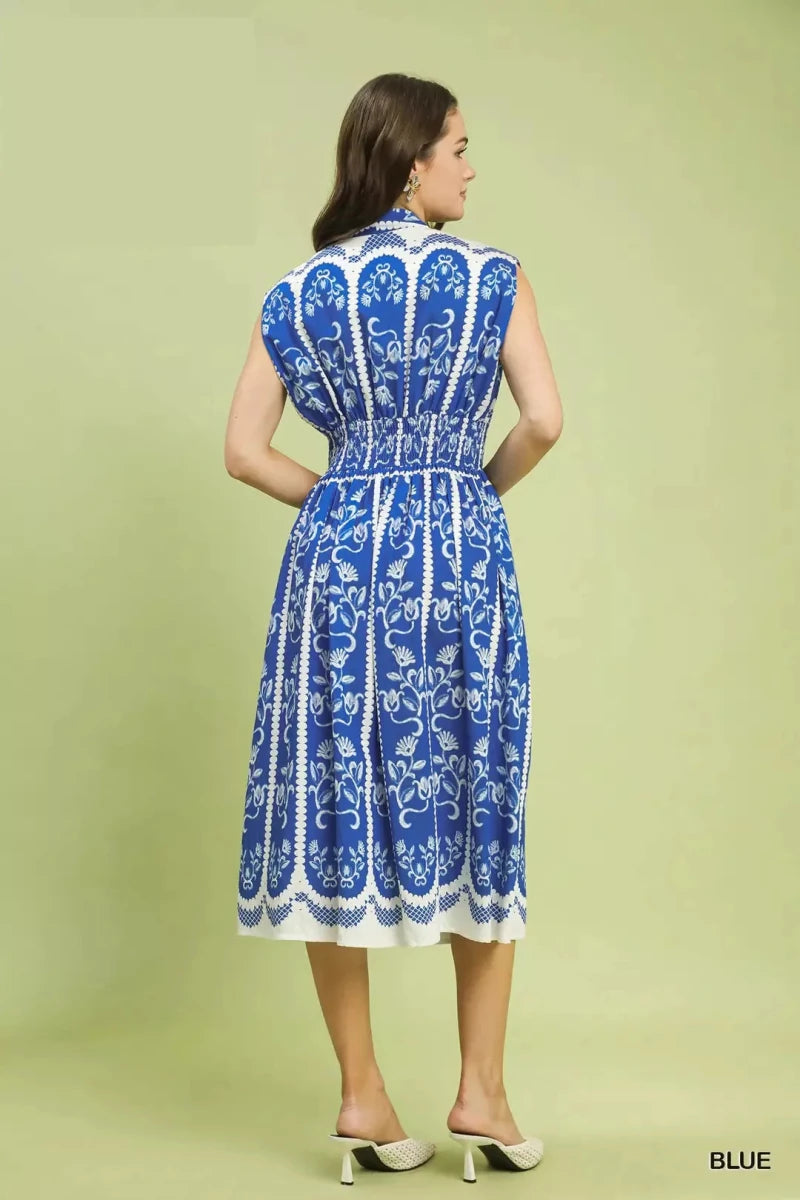 Umgee Sleeveless Smocked Midi Dress | Dresses | 3