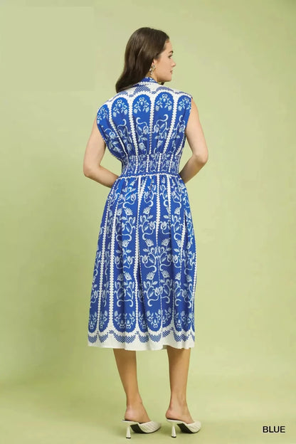 Umgee Sleeveless Smocked Midi Dress | Dresses | 3