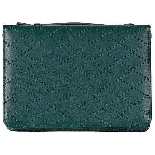White Dove - Bible Case Quilted Be Still Green XLarge | Bible Covers | 2