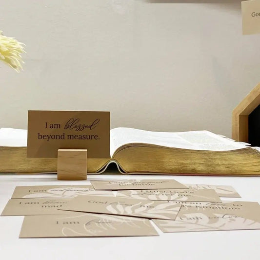 Who God says I am Bible Verse Pocket Size Cards - Prayer Cards