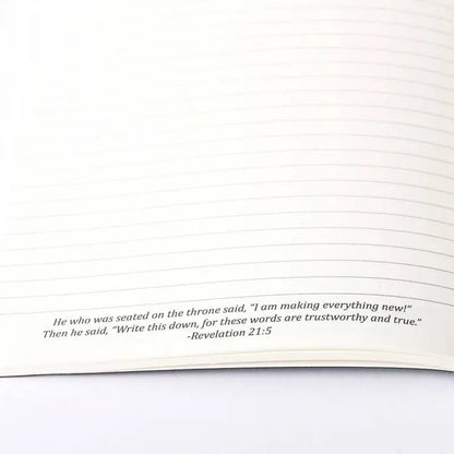 Wineskin Christian Journal – Black Soft Cover Notebook with Bible Inspiration from Matthew 9 - Journals