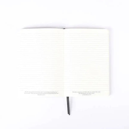 Wineskin Christian Journal – Black Soft Cover Notebook with Bible Inspiration from Matthew 9 - Journals