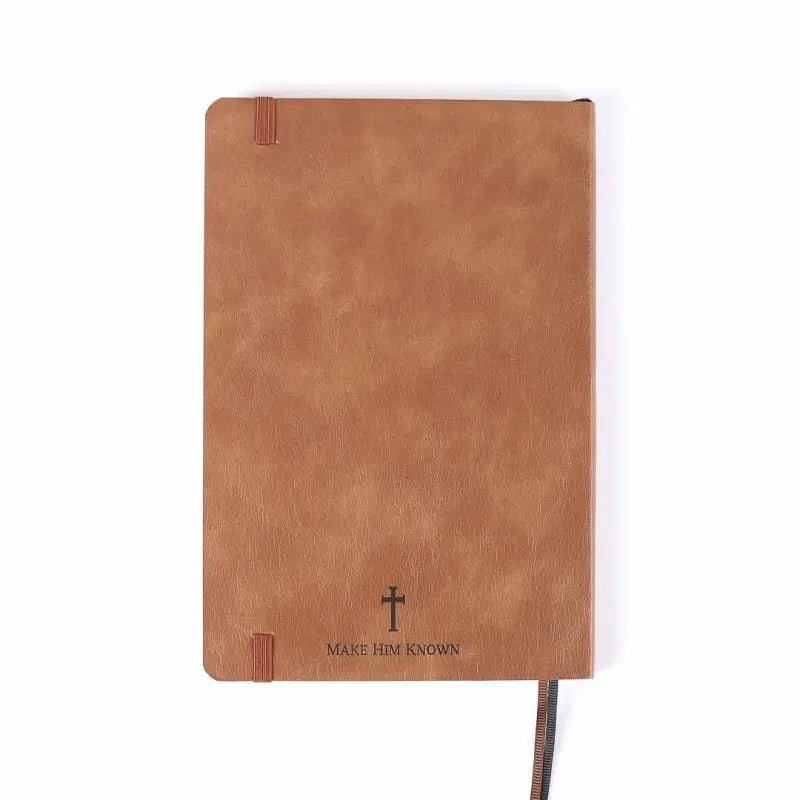 Wineskin Christian Journal - Tan Soft Cover Faith-Based Notebook Inspired by Matthew 9 - Journals