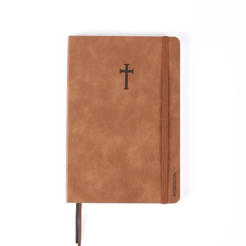 Wineskin Christian Journal - Tan Soft Cover Faith-Based Notebook Inspired by Matthew 9 - Journals