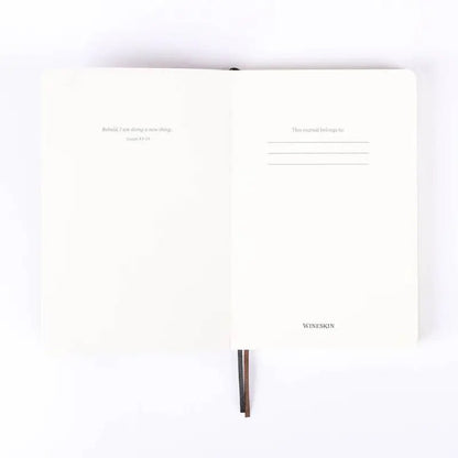 Wineskin Christian Journal - Tan Soft Cover Faith-Based Notebook Inspired by Matthew 9 - Journals