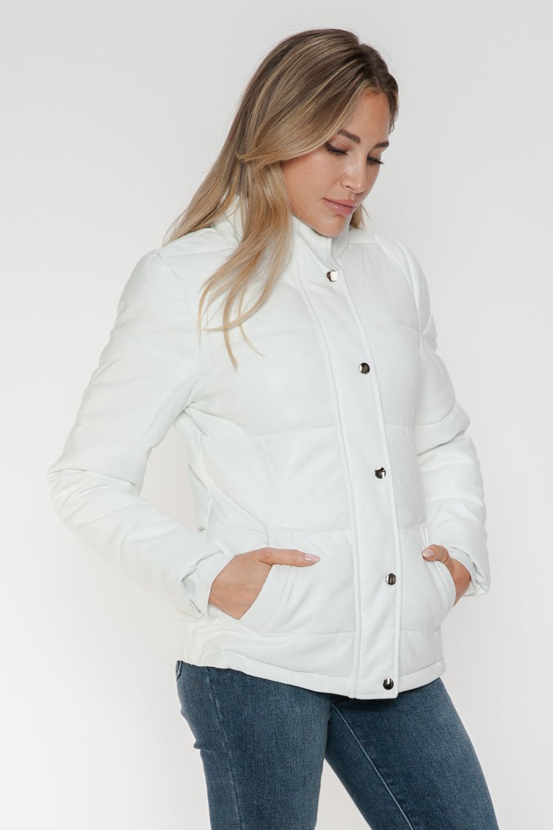 YMI Pocketed Zip Up Turtleneck Puffer Jacket | Coats | 15