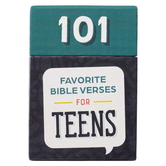 101 Favorite Bible Verses for Teens Teal and Blue Box of Blessings | 2FruitBearers