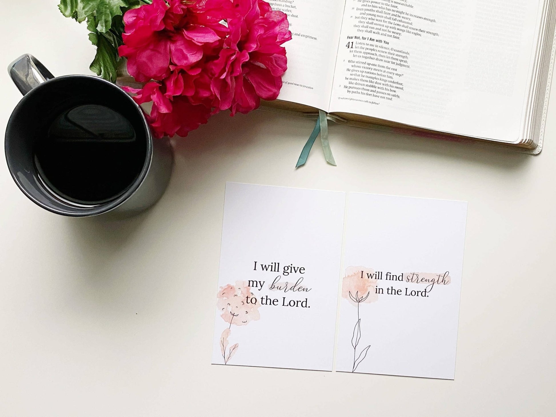 Bible Verse Card and Encouraging Affirmations | 2FruitBearers