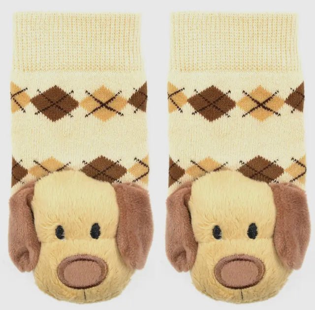 Brown Dog Boogie Toes Rattle Socks | 2FruitBearers