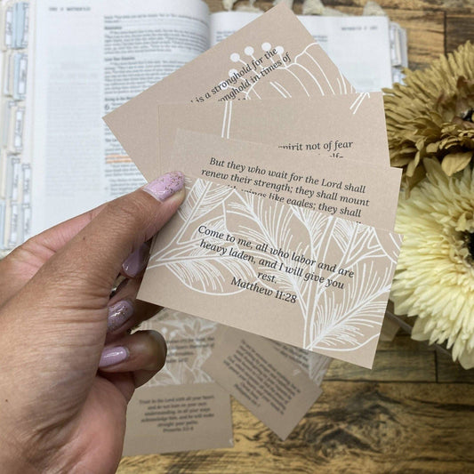 Calming Prayers Pocket-Sized Scripture Cards | 2FruitBearers