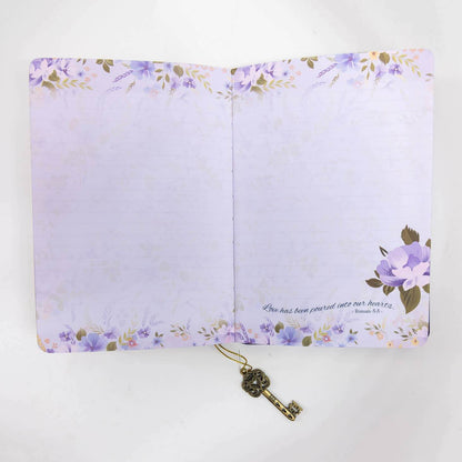 Faux Leather Purple Faith Love & Grace Journal | 2FruitBearers