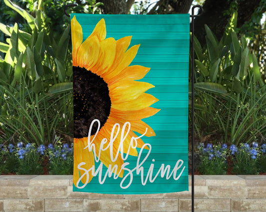 Garden Flag - Hello Sunshine Green | 2FruitBearers