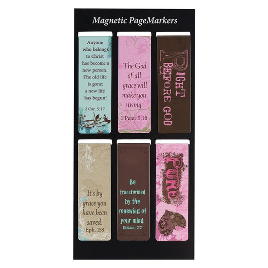 Grace Magnetic Bookmark Set | Inspirational Bookmarks