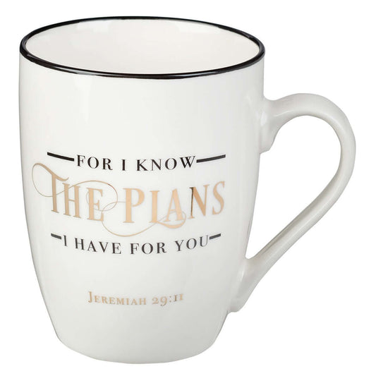 I Know The Plans Ceramic Coffee Mug – Jeremiah 29:11 | 2FruitBearers