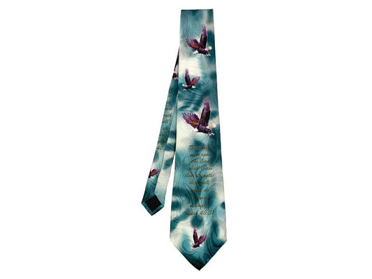 Isaiah 40:31 Eagles Polyester Tie | 2FruitBearers