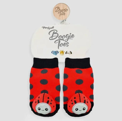 Ladybug Boogie Toes Rattle Socks | 2FruitBearers