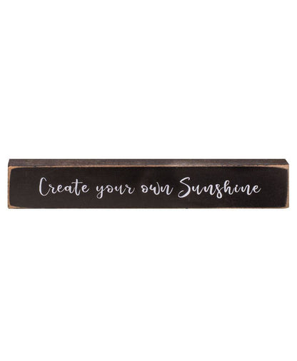 Mini Black Painted Stick Signs | 2FruitBearers