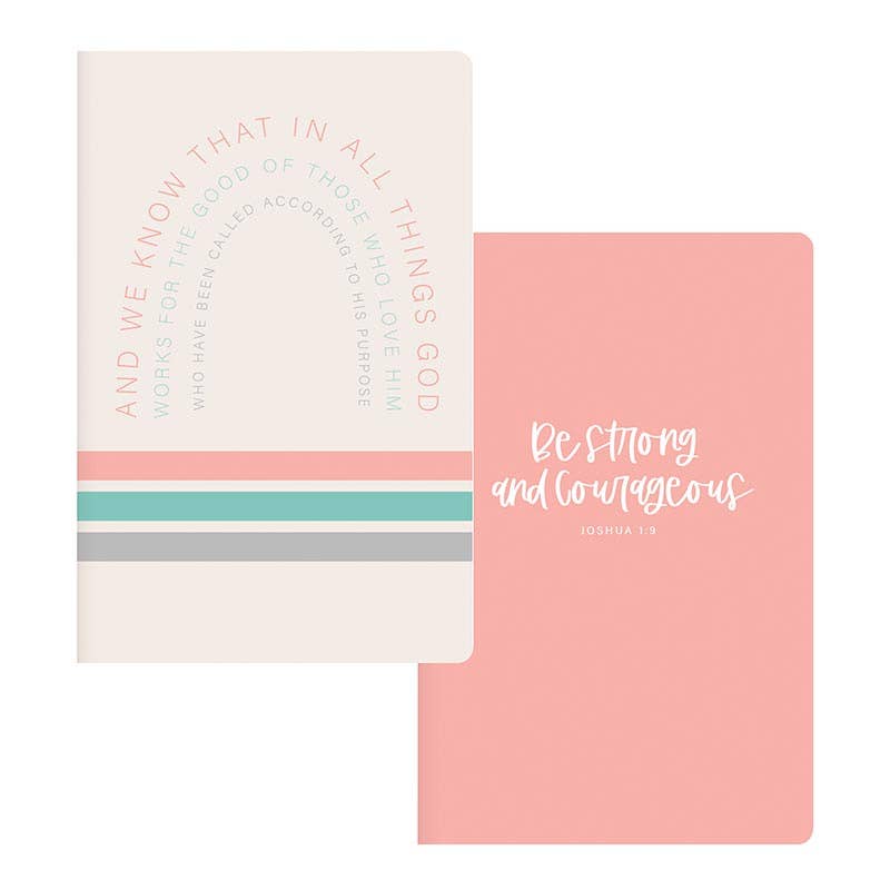 Be Strong and Courageous Notepad Set | Quality 3.5" x 5.5" Notebooks