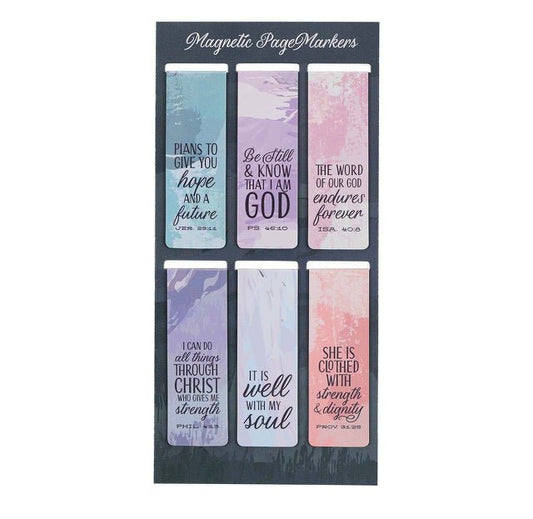 Scenic Magnetic Bookmark Set | Inspirational Bookmarks for Books and Journals