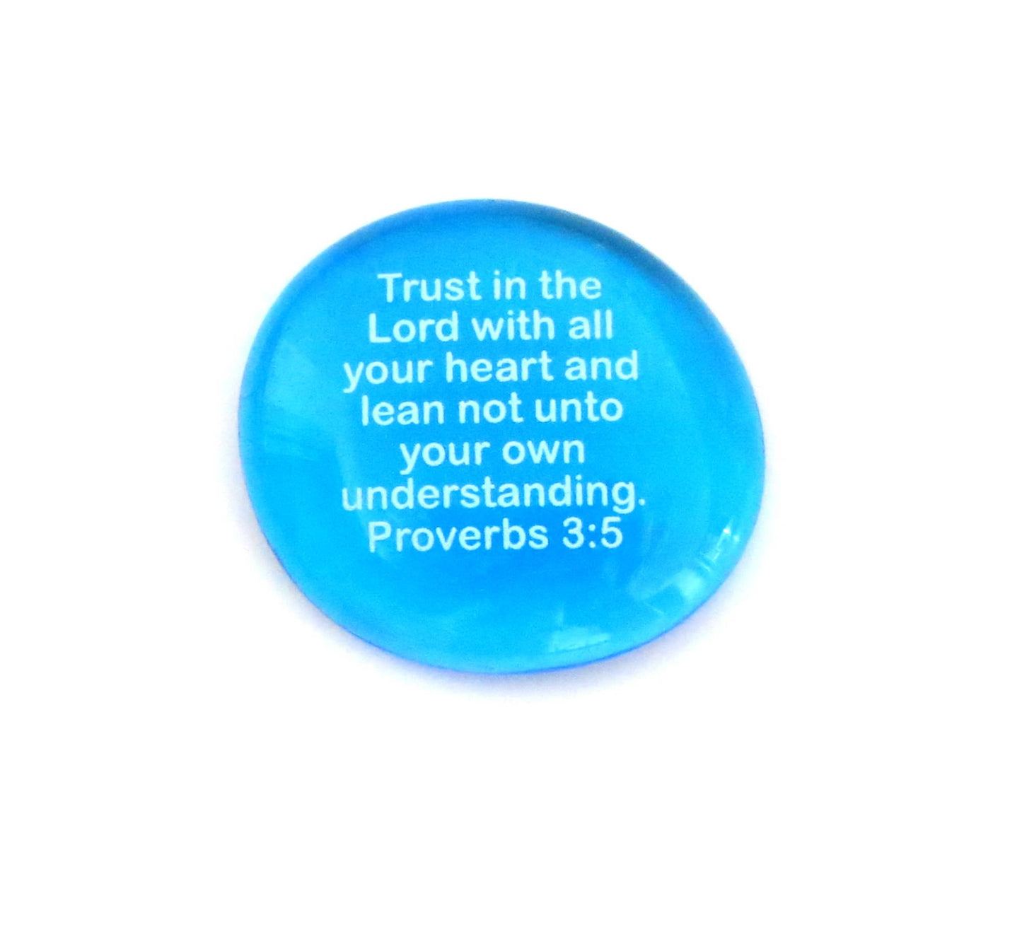 Scripture Glass Stone: Trust in the Lord.. Proverbs 3:5 | 2FruitBearers