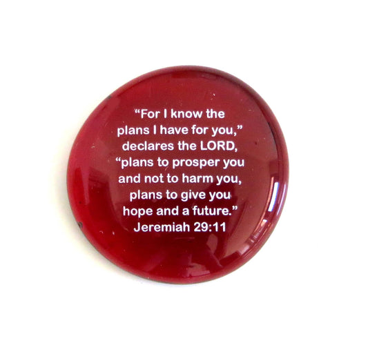 Scripture Stone: For I Know The Plans... Jeremiah 29:11 | 2FruitBearers