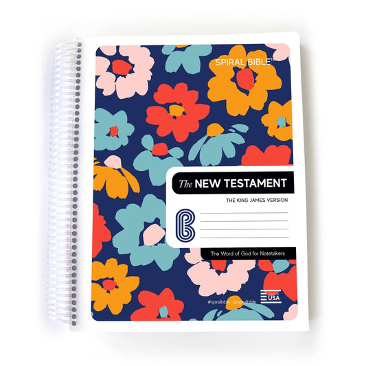 Spiral Bible™ - KJV New Testament - Floral | Front