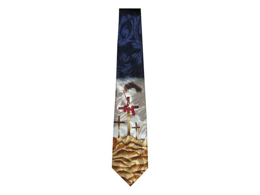 Three Crosses with Twinkle Polyester Tie | 2FruitBearers