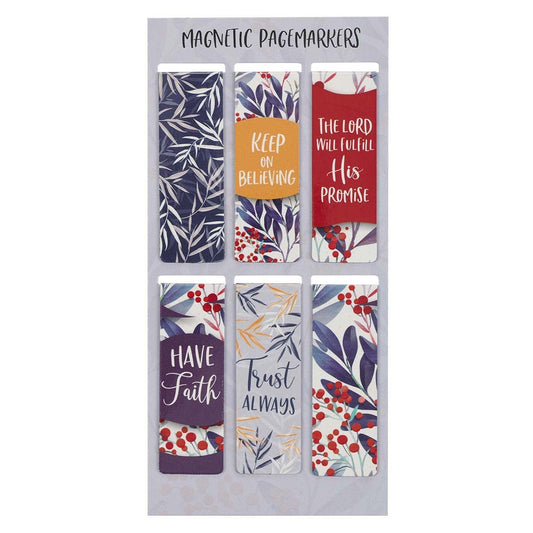 Trust Always Magnetic Bookmark Set | Faith-Inspiring Bookmarks